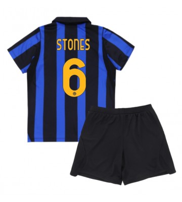 Inter Milan John Stones #6 Hjemmebanetrøje Børn 2026-27 Kortærmet (+ Korte bukser)
